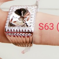 Ring Cincin Alpaka/Emban Cincin wrn Putih Polos,Kombi Emas,Kombi Suasa