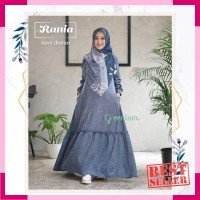 Rania dress gamis linen look busui original GREENISM