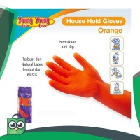 YOUNG YOUNG Latex Gloves IL SARUNG TANGAN 7.5INCH Karet Rubber -