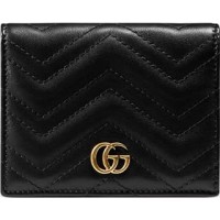 GG Marmont Leather Card Holder Gucci