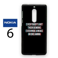 Casing Nokia 6 Jet Black Heart 5 Seconds Of Summer Hard Case Custom