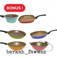 NEOHAUS GOLD STONE COATING FRY PAN 7 PCS - PANCI SERBAGUNA