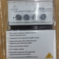 Headphone amplifier/mixer behringer microamp HA400