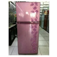 Kulkas Sharp SJ 196 ND - 2 Pintu - Warna Pink