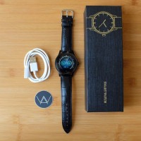 JUAL Smartwatch Lemfo K88h Leather Strap