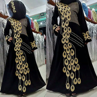 abaya/gamis/jubah/dress bordir adzkia