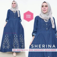 Sherina gamis jeans by Firda Store