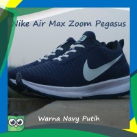 Sepatu Nike Air Max Zoom Pegasus Warna Navy Putih Cocok Untuk