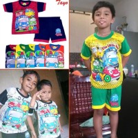Promo Setelan Baju Anak Tayo Little Bus Murah Keren Pakaian Bayi Baby