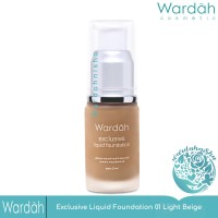 Wardah Exclusive Liquid Foundation 01 Light Beige