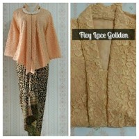 Batik Indonesia !! Setelan Kebaya Modern Floy Lace Gold