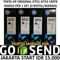 TINTA HP GT51 GT52 CMYK 1 SET FOR PRINTER HP GT5810 GT 5820