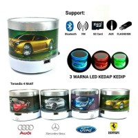 Speaker Mini Bluetooth Mobil Lampu Led