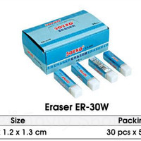 PENGHAPUS JOYKO ER30W 30 PUTIH ERASER STIP PENSIL 2B BINGKISAN MURAH -