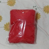 Kaos Polos Warna Merah Size XL (1 lusin)