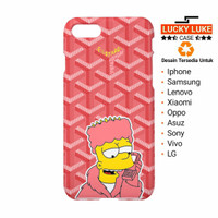 Goyard Pink Bart Case vivo v11 Y81 ZENFONE MAX M1 PRO Oppo F9 A3s