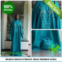 Jual Mukena Dewasa Terlaris Mukenah Parasut Abaya Premium Toska Murah