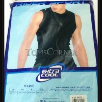 Kaos Dalam / Singlet / Baju Pria Rider Tanpa lengan Hitam Fitness Gym