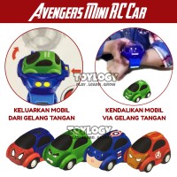 Mini RC Car Mobil Radio Remote Control Avengers Hulk Spiderman Ironman