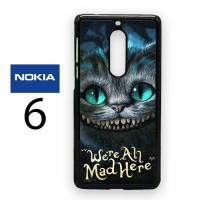 Casing Nokia 6 Alice In Wonderland Were All Mad Here Hardcase Custom