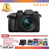 Panasonic Lumix DC-GH5 Kit 12-60mm - Hitam - FREE Accessories