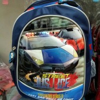 Tas Ransel anak merk little v street justice dan rally car