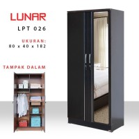 Terlaris Lemari Pakaian Baju 2 Pintu + Kaca Full