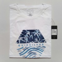 •M modern• Kaos Bamboo Breakfast Putih Quiksilver