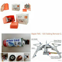 KOMPOR SET CAMPING GAS LIPAT MINI STOVE ULTRALIGHT ORIGINAL FIRE MAPLE