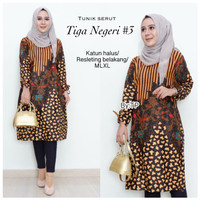 Dress Batik Solo. Tunic Batik Serut Tiga Negeri#3