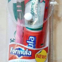 Sikat Gigi dan Pasta Gigi khusus pengguna kawat gigi Behel . Formula