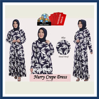 Gamis Dua Warna CASUAL Nurry Crepe