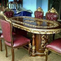 KURSI MEJA MAKAN GANESHA JAMBU KURSI MINIMALIS KURSI TAMU