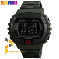 Jam Tangan SKMEI 1304 Digital Sporty Pria - Hitam Polos Termurah