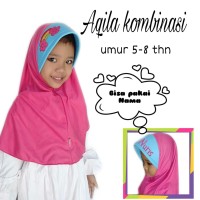hijab instan populer anak/AQILA KOMBINASI/jilbab kekinian/populer