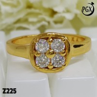Z225 Cincin Emas Permata |Aksesoris Perhiasan Imitasi Xuping Ring Gold