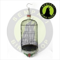 SANGKAR KANDANG BURUNG LOVEBIRD JATI UKIR ELITE SONG