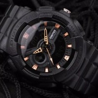 JAM TANGAN PRIA ANTI AIR DIGITEC ROBIN ORIGINAL BLACK GOLD