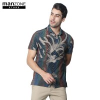 Manzone Jayawisnu-Handmade Batik Lengan Pendek Brown (FS)