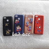 Case evercoss xtream 1plus karakter 3d hero softcase casing silikon