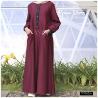 Gamis Alpine Maroon size M original Wanoja
