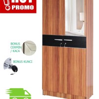 PROMO! LEMARI BAJU / LEMARI PAKAIAN / OLYMPIC / PARTIKEL 2 PINTU MURAH
