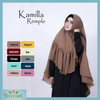 Jual Jilbab Instan Syari Kerudung Bergo Khimar Ceruti Pet Kamila Rempel Murah