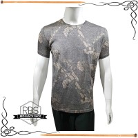 Grass Men's Baju Kaos Oblong T-shirt Pria Slim Fit Abstract Batik