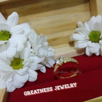 PROMO HARGA 5% Cincin Kawin Emas Single Wanita