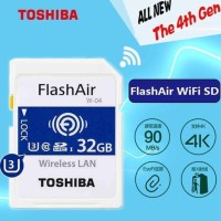 TOSHIBA FLASH AIR 32GB SD CARD WIFI WIRELESS MEMORY KAMERA AIR32GB ORI
