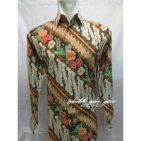 Kemeja batik doby lapisan furing hero lengan panjang