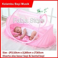 KELAMBU BAYI Musik Series 3in1 Dengan Kasur Dan Bantal Kulaitas Bagus