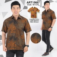 Kemeja Batik Pria Lengan Pendek Andre Michel 15687