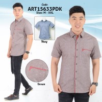 Kemeja Motif Pria Slimfit Lengan Panjang Andre Michel 15633pj